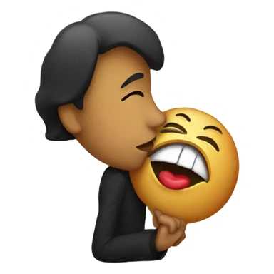 emoji with kiss sticker