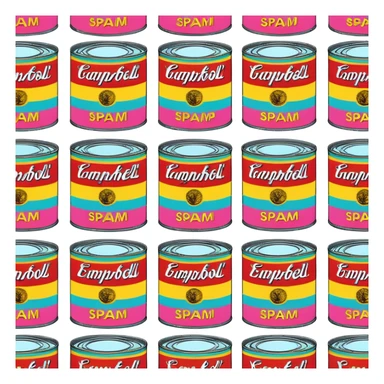 pop art SPAM meat slop advertisement warhol landscape  sticker