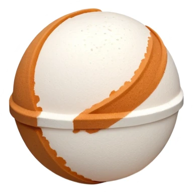 Effervescent Bath Bomb brown - white sticker