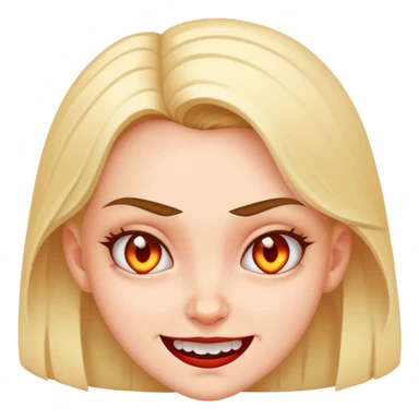 girl giving evil plotting grin sticker