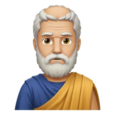 Filósofo griego con barba sticker