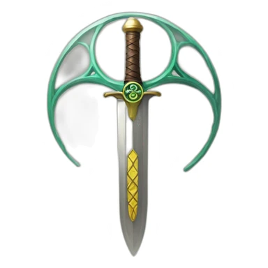 Seed of life symbol with Buster sword sticker