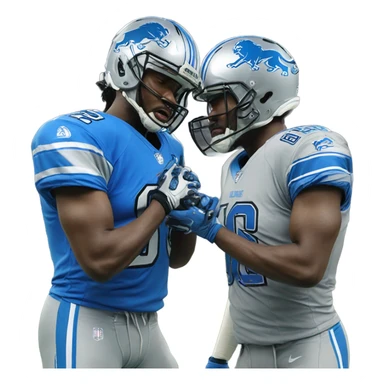 Bad detroit lions sticker
