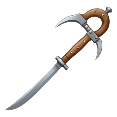 The sickle used by farmers sticker