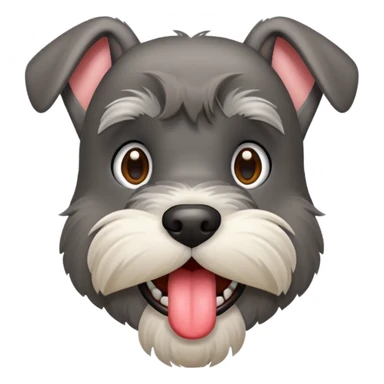 Schnauzer saying hello  sticker