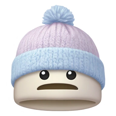 pastel winter hat sticker