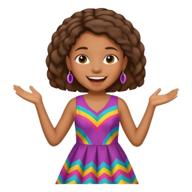 African American girl singing sticker