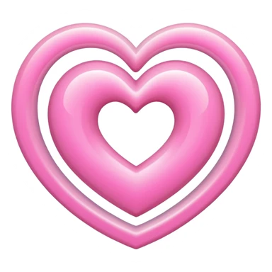 pink hearts saturn  sticker