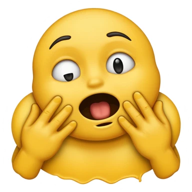 Create an emoji choking with hands sticker