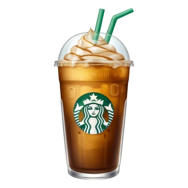 Gold Starbucks iced coffee sticker