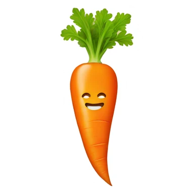 zipper on the carrot sticker