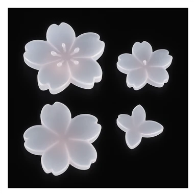 sakura cherry blossom matte glass style sticker