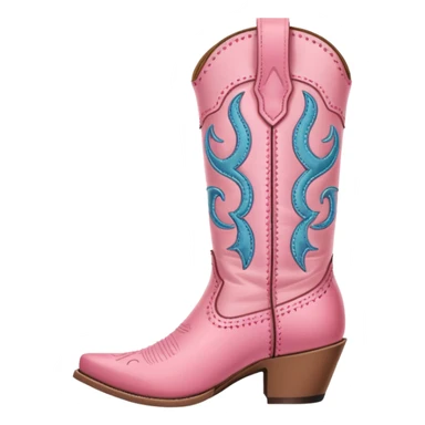 pink cowgirl boot sticker