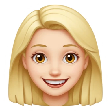 slang freaky girl, mischievous smile sticker