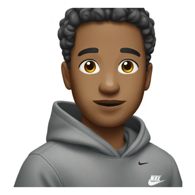 Me wearing a gray nike hoody  sticker