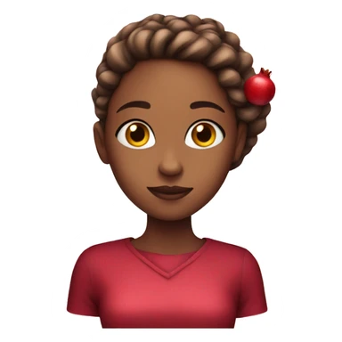 Girl with pomegranate  sticker