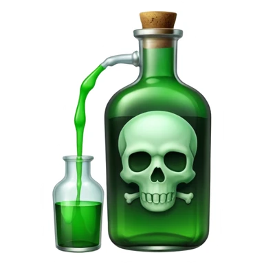 bottle of poison sticker