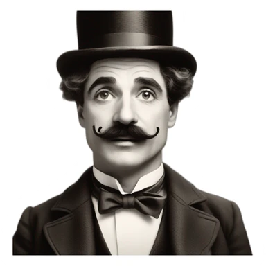 Charlie Chaplin Moustache sticker