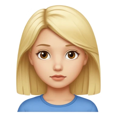 Blonde girl side eye sticker