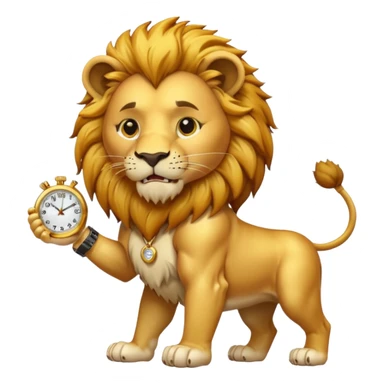 Lion eat Watch  sticker