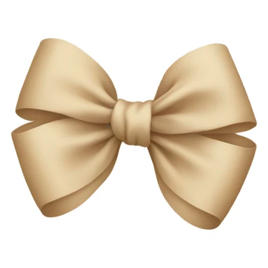 beige bows  sticker
