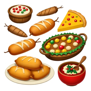 romania christmas food sticker