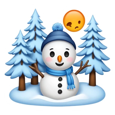 winter themed sticker