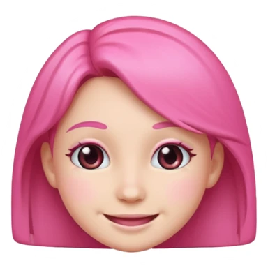 make me a discord emoji saying im just a girl make it pink sticker