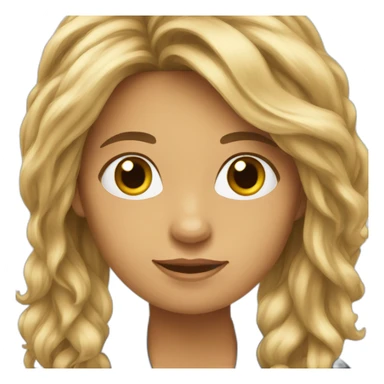 Woman-long-hair-with-your-little-yorkshire sticker