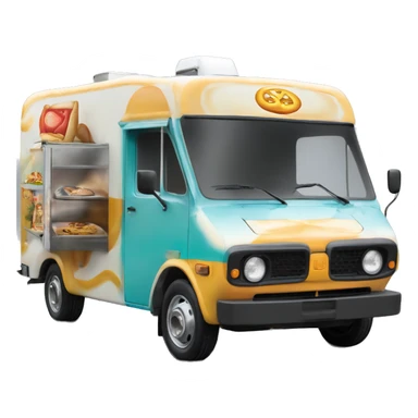 Toyota 86 shaped 1973 food truck, real look sticker