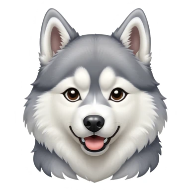 Proud victorious husky with chest puffed out sticker