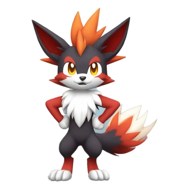  Braixen-Incineroar-Zoroark-Fakemon Full body sticker