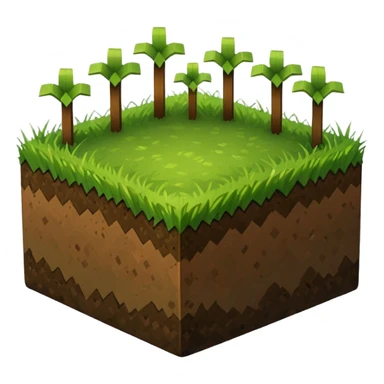 minecraft grass dirt block, no face sticker