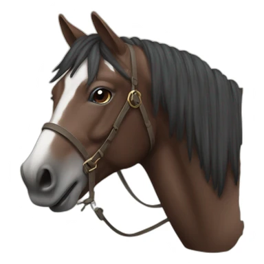 Cheval avec mouche sticker