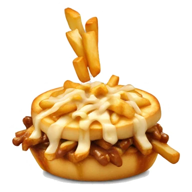Poutine qui mange une poutine sticker