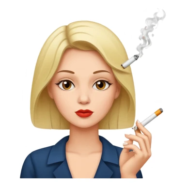 femme qui fume sticker