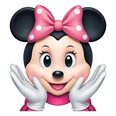 Minnie Mouse Face (From Disney) sticker
