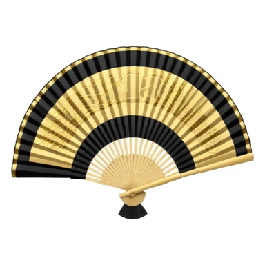 japanese hand fan glossy circuit sticker