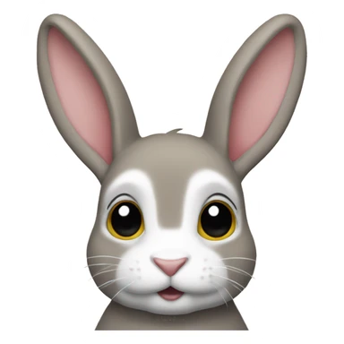 lapin bélier sticker
