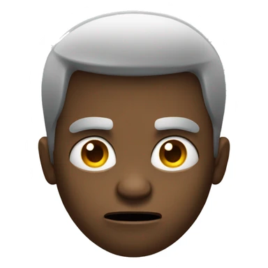 black man, he is angry and he play with his phone sticker