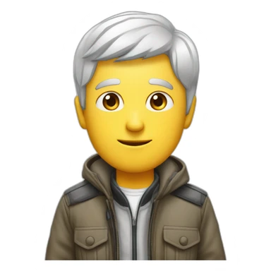 Humain avec une veste cp compagny  sticker