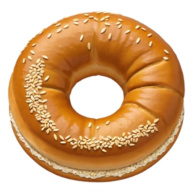 Simit with a bite taken sticker