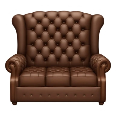 dark brown lether sofa sticker