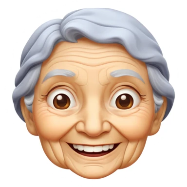 granny character sticker