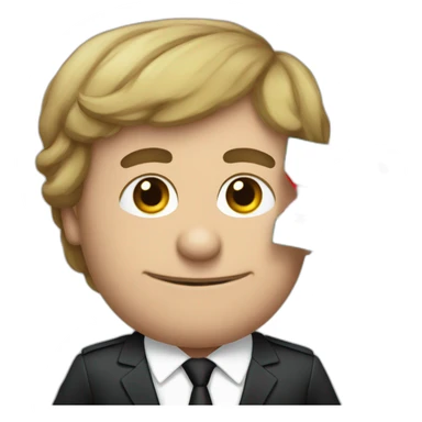 Macron avec un drapeau de la palestine sticker