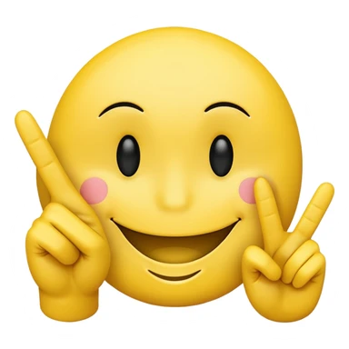 a smiley face with two middle fingers sticker