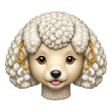 Perro poddle sticker