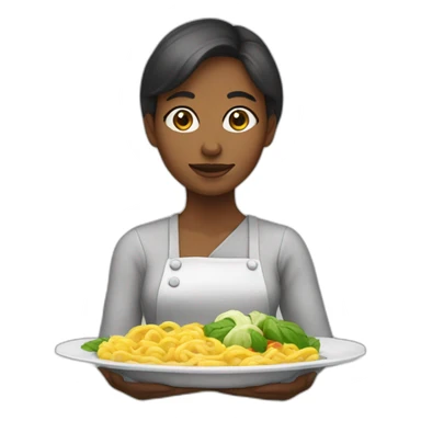 Femme qui lave une assiette sticker