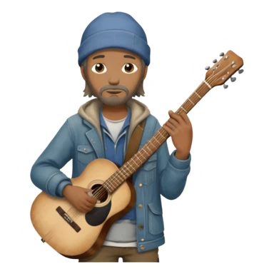 homeless busking sticker