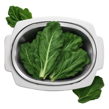 Collard greens in a slow cooker sticker